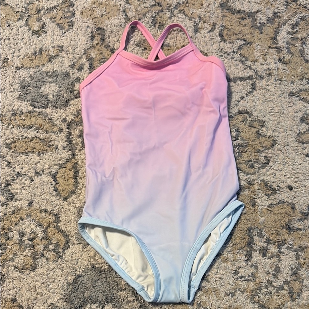 NWOT-Hanna Andersson-Pink and Blue Gradient Swimsuit